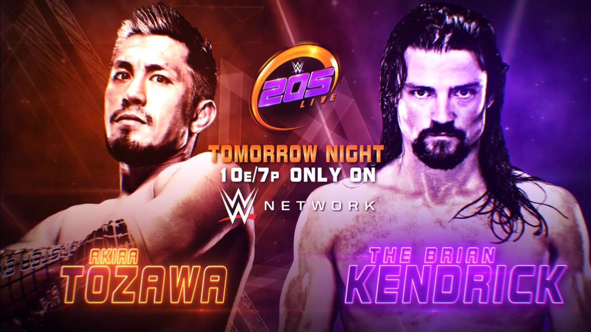 Brian Kendrick vs. Akira Tozawa headlines 205 Live tonight - WWE News ...