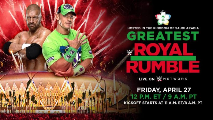 WWE confirms &quot;Greatest Royal Rumble&quot; event to air live on ...