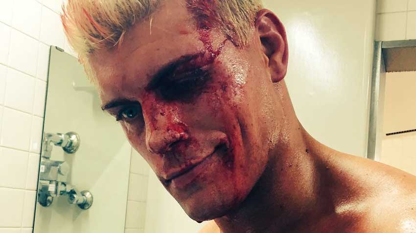 Cody Rhodes injury at New Japan event.