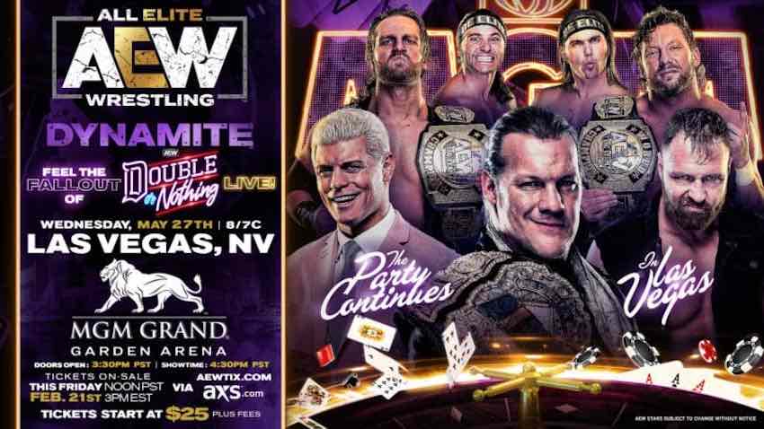 MGM Grand to host AEW Dynamite after Double or Nothing PPV