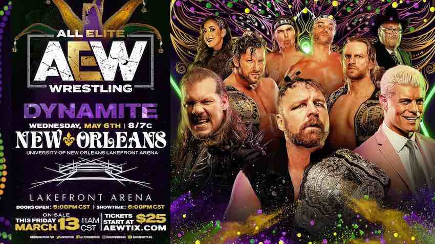 AEW to debut in New Orleans with Dynamite on Wednesday, May 6