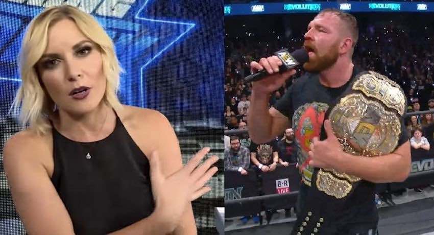Renee Young reacts to Jon Moxley capturing the AEW Championship