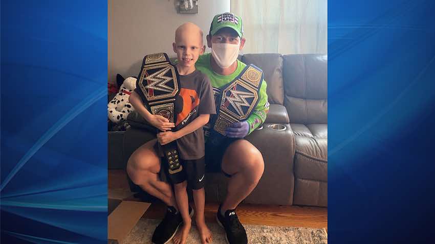 John Cena surprises 7-year old boy battling life-threatening illness