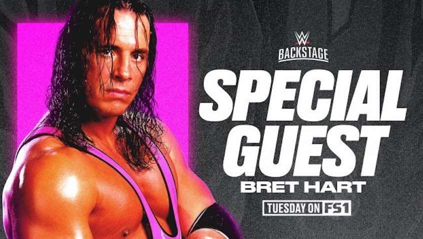 Bret Hart announced for next Tuesday's episode of WWE Backstage
