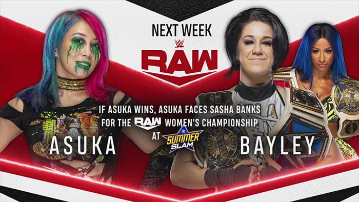 Matches for next week's Raw