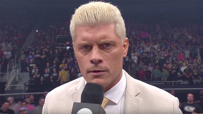 Cody announces he has regained the use of the Rhodes name