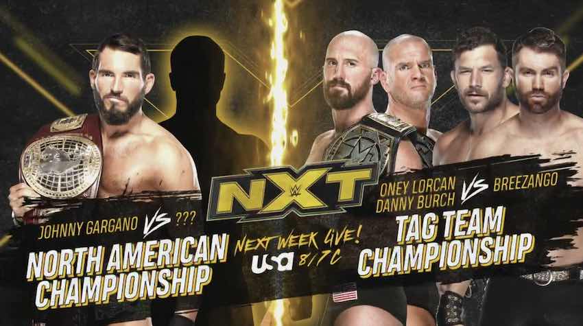 Two Championship Matches set for next week's NXT
