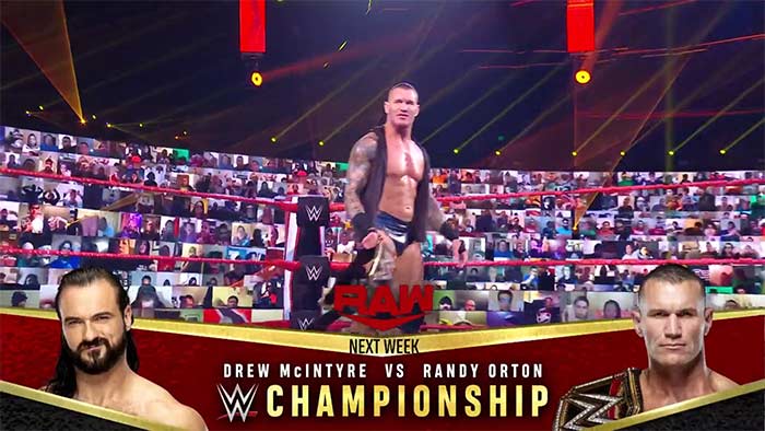 Upcoming matches for WWE Raw