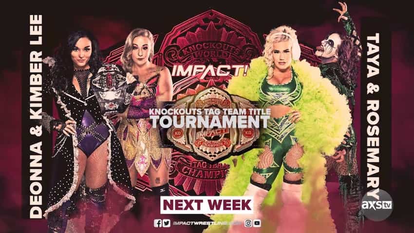 Final First Round of Knockouts Tag Title Tournament next week on IMPACT
