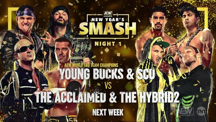 Updated card for AEW New Year's Smash
