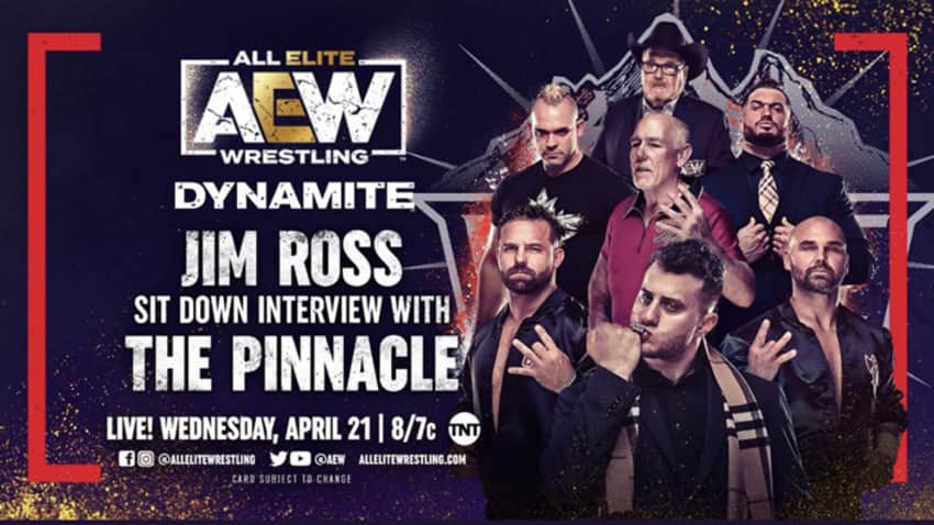JIm Ross to interview The Pinnacle on Wednesday's Dynamite