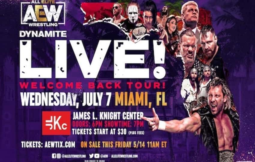 AEW announces the return of live Dynamite events outside of Florida
