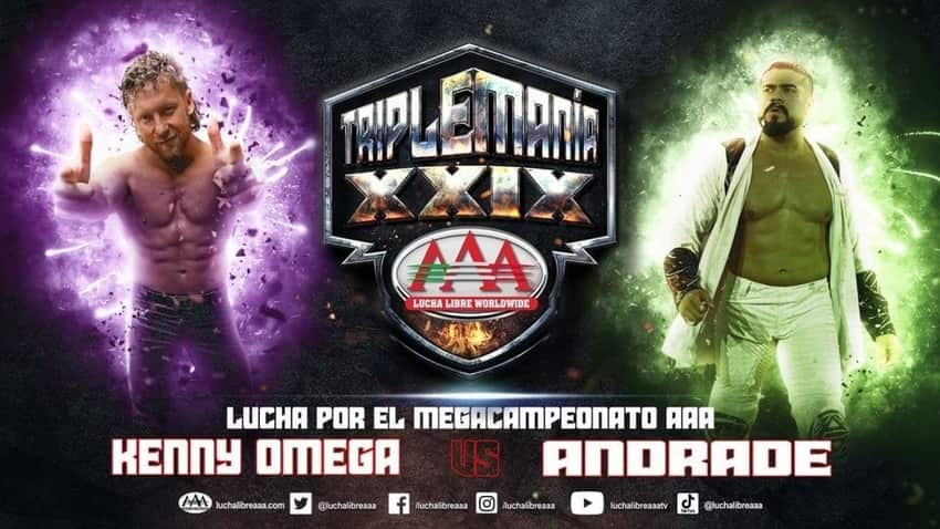 Andrade vs. Kenny Omega for AAA Mega Title official at Triplemania