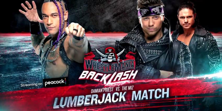 Damian Priest vs. The Miz at WrestleMania Backlash set to be a Lumberjack Match