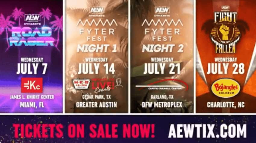 AEW to feature special themes for July