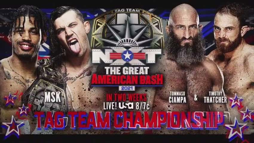 NXT Tag Team Title Match added to Great American Bash