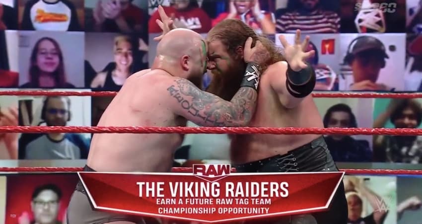 The Viking Raiders earn a future shot at the WWE Raw Tag Team Titles