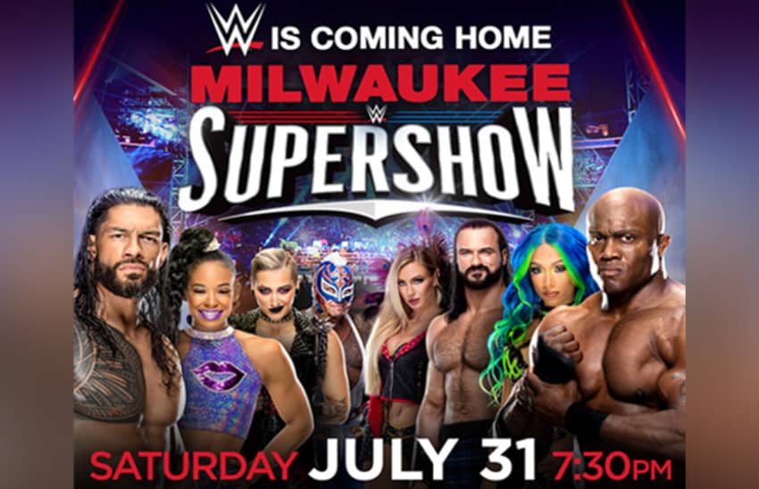 Results from Saturday night’s WWE Supershow in Milwaukee