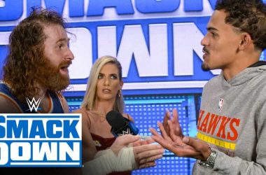 Sami Zayn bring out Atlanta Hawks star Trae Young during last night's WWE Friday Night SmackDown