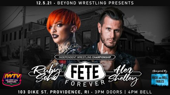 Alex Shelley to defend the Independent Wrestling Championship against AEW star Ruby Soho