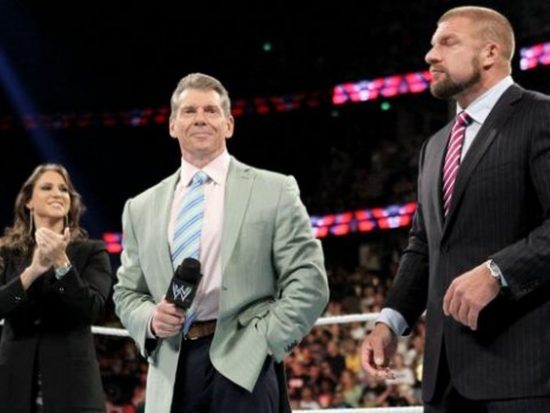 Triple H, Stephanie McMahon, and Vince McMahon tour new HQ construction site