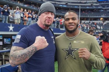 The Undertaker appears at NFL game on Sunday