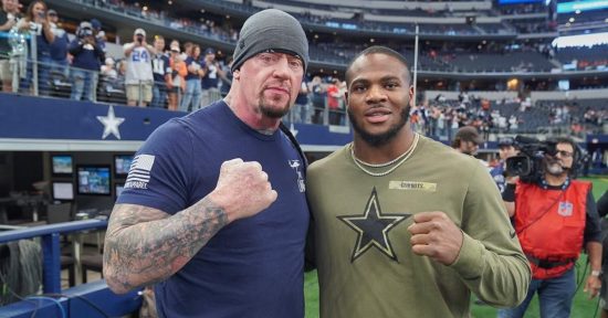 The Undertaker appears at NFL game on Sunday