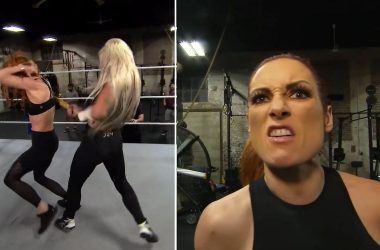 WWE posts video of Liv Morgan attacking Becky Lynch while training