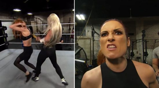 WWE posts video of Liv Morgan attacking Becky Lynch while training