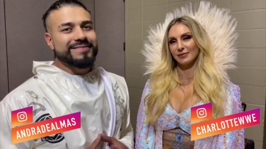 Andrade El calls report that he and Charlotte Flair split "Fake News"