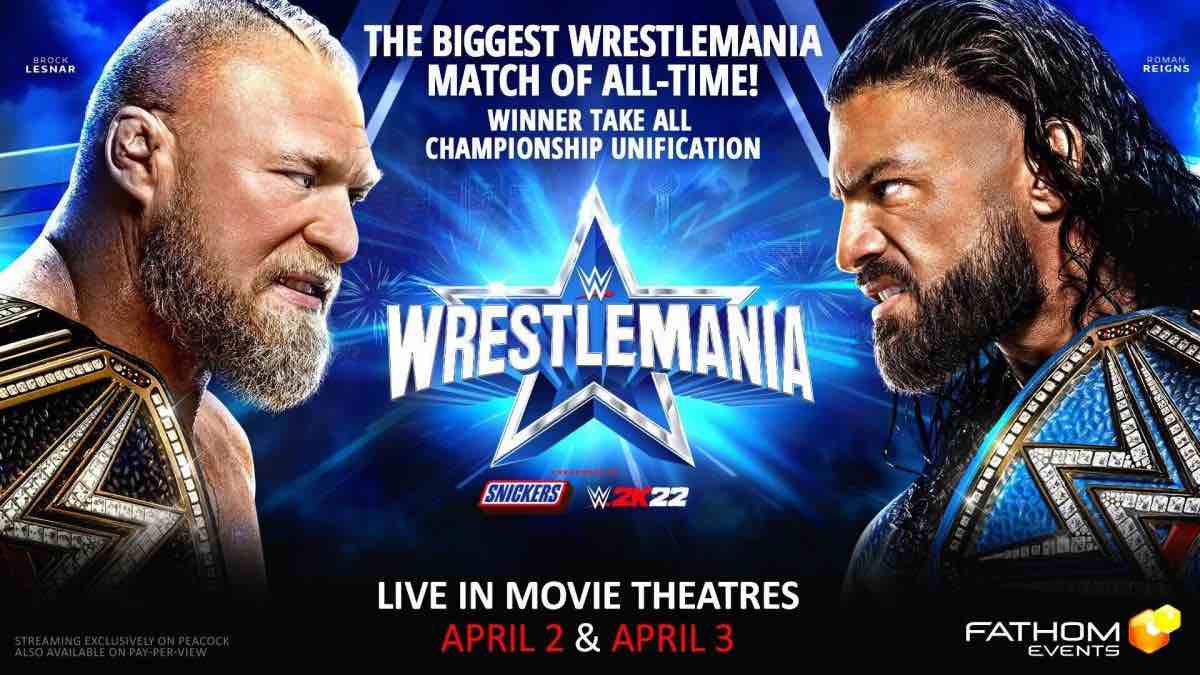 WWE WrestleMania 38, Results