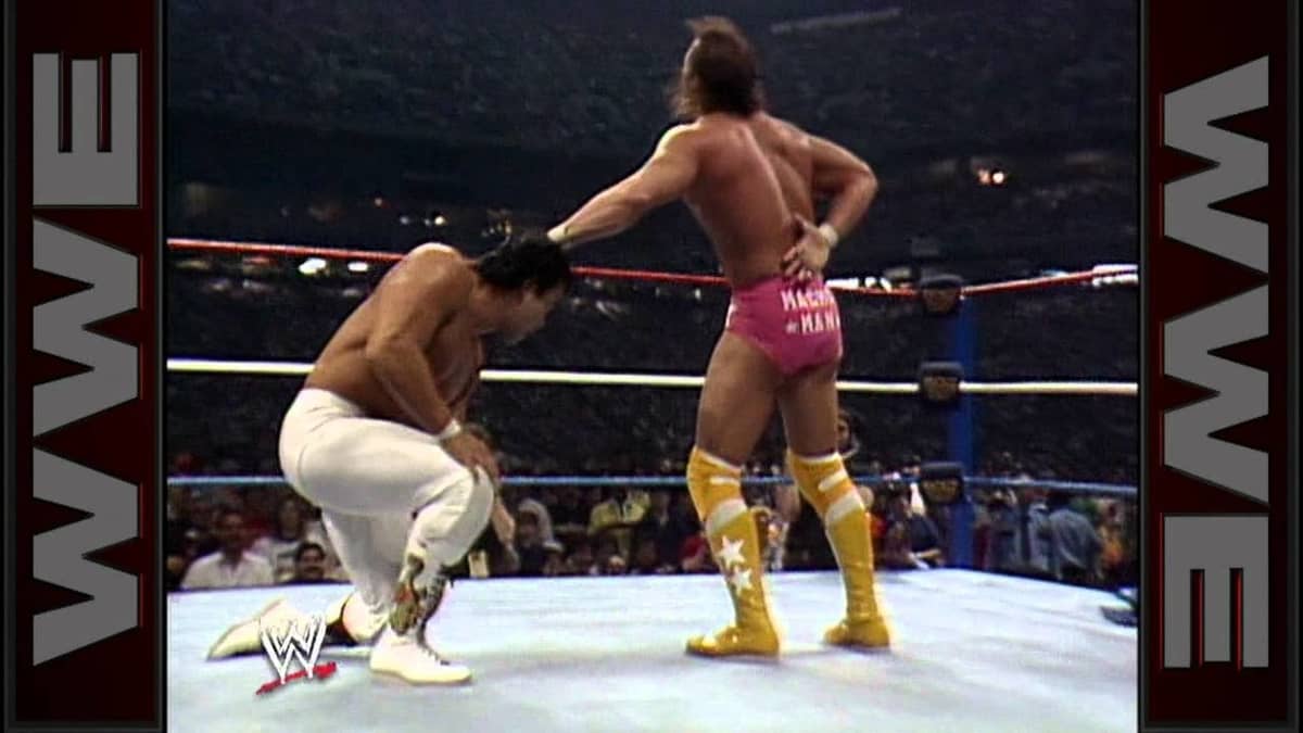 WWF WrestleMania III Steamboat/Savage, Hulk Hogan Bodyslams Andre