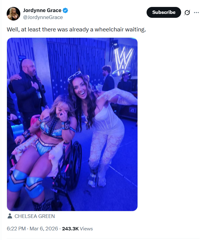 Possible injury takes place during WWE Main Event taping before SmackDown went live on the air