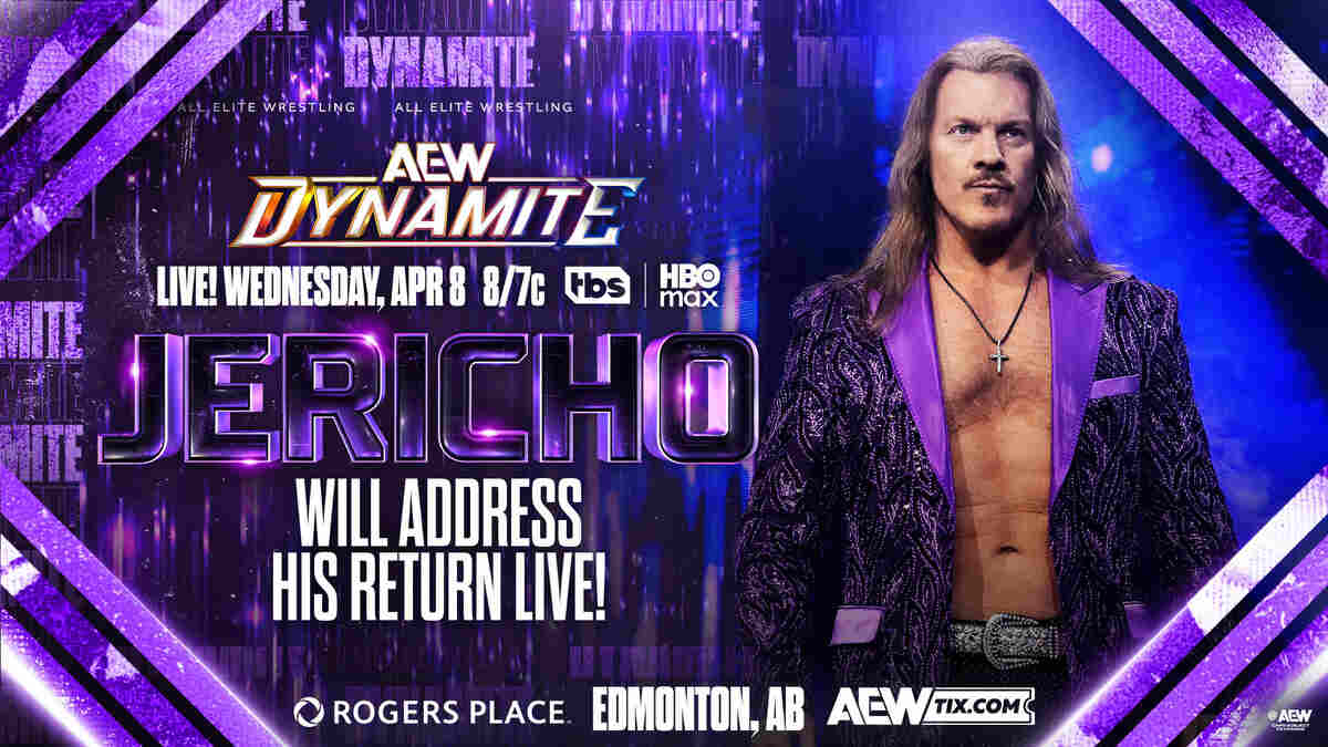 Current 4/8 AEW Dynamite lineup: Chris Jericho, TBS Title Match